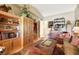 Bright library with built-in shelving and comfortable seating at 10032 Fox Springs Dr, Las Vegas, NV 89117