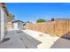 Backyard with patio, shed and fence at 1206 Douglas Dr, Las Vegas, NV 89102