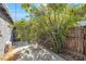 Backyard with pomegranate tree and patio at 1206 Douglas Dr, Las Vegas, NV 89102