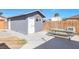 Detached garage with picnic table nearby at 1206 Douglas Dr, Las Vegas, NV 89102