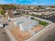 Aerial view of home featuring a well-maintained yard and an outdoor trampoline at 2690 Diamante Cir, Las Vegas, NV 89121