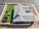 Aerial view of home featuring trampoline, outdoor dining, and artificial grass at 2690 Diamante Cir, Las Vegas, NV 89121