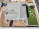 Birds-eye view of home showcasing new roofing, backyard trampoline, and outdoor seating at 2690 Diamante Cir, Las Vegas, NV 89121