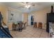 Inviting living space with a bunk bed, dining table, and modern seating for flexible use at 2690 Diamante Cir, Las Vegas, NV 89121