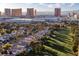 Aerial view of homes and golf course near the Strip at 3111 Bel Air Dr # 20H, Las Vegas, NV 89109