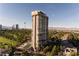 Aerial view of Regency Towers and surrounding landscape at 3111 Bel Air Dr # 20H, Las Vegas, NV 89109