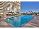 Regency Towers inviting swimming pool with lounge chairs at 3111 Bel Air Dr # 20H, Las Vegas, NV 89109