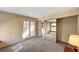 Bedroom with French doors, window seat, and mirrored closet at 3145 E Flamingo Rd # 2122, Las Vegas, NV 89121