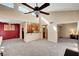Open living space with high ceilings and access to bedroom at 3145 E Flamingo Rd # 2122, Las Vegas, NV 89121