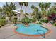 Inviting community pool with lounge chairs and landscaping at 3145 E Flamingo Rd # 2122, Las Vegas, NV 89121