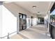 Covered patio with modern sliding doors at 4255 W State Highway 168, Moapa, NV 89025