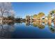 Tranquil pond surrounded by palm trees and vegetation at 4255 W State Highway 168, Moapa, NV 89025