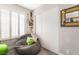 Bedroom with a beanbag chair and built-in shelving at 4818 El Tesoro Ave, Las Vegas, NV 89121