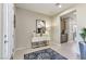 Spacious entry with contemporary console table and large artwork at 4884 E Cactus Canyon Dr, Pahrump, NV 89061