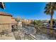 Private balcony with wrought iron railing and city views at 6336 Fence Post St, Las Vegas, NV 89148