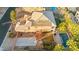 Aerial view showcasing home, pool, and backyard amenities at 7258 Sashaying Spirit Ct, Las Vegas, NV 89131