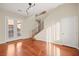 Bright living room with hardwood floors and access to a patio at 7258 Sashaying Spirit Ct, Las Vegas, NV 89131