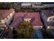 Aerial view of the house and surrounding neighborhood at 7620 Chase Hallow St, Las Vegas, NV 89149