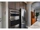 Modern kitchen features stainless steel appliances and ample cabinetry at 7620 Chase Hallow St, Las Vegas, NV 89149