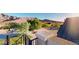 Spacious backyard with mature trees and mountain views at 8068 Buena Vida St, Las Vegas, NV 89166