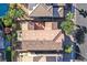 Aerial view of house roof and backyard at 8212 Opal Falls St, North Las Vegas, NV 89085