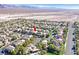 Aerial view showcasing a house near a pool at 8212 Opal Falls St, North Las Vegas, NV 89085