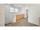 Upstairs hallway with wood cabinets and carpet at 10079 S Riley St, Las Vegas, NV 89178