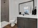 Contemporary bathroom with walk-in shower and modern fixtures at 11903 Sandstone Arch Dr, Las Vegas, NV 89138