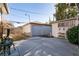 Backyard with detached garage and patio area at 1229 S 9Th St, Las Vegas, NV 89104