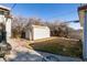 Spacious backyard, featuring a shed and a bird bath at 1229 S 9Th St, Las Vegas, NV 89104