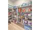 Well-organized pantry with ample shelving for storage at 210 Bella Noche St, Las Vegas, NV 89138