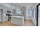 Renovated kitchen featuring light gray cabinets and a center island at 2157 Wagonwheel Ave, Las Vegas, NV 89119