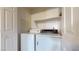 Laundry room with washer, dryer, and shelving at 2725 S Nellis Blvd # 2197, Las Vegas, NV 89121