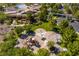 Overhead view of the neighborhood playground and adjacent parking and pool/community center at 3 Pine Hollow Dr, Henderson, NV 89052