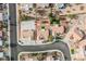 Aerial view of homes and neighborhood at 3105 Birdwood Dr, Las Vegas, NV 89134