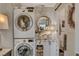 Convenient laundry room with stackable washer and dryer at 330 Shadybrook Ln # D, Las Vegas, NV 89107