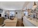 Living room with hardwood floors and open floor plan at 330 Shadybrook Ln # D, Las Vegas, NV 89107