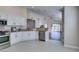 Bright kitchen boasts granite countertops and stainless steel appliances at 3514 Old Course St, Las Vegas, NV 89122