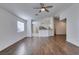 Bright living room with hardwood floors and kitchen views at 3514 Old Course St, Las Vegas, NV 89122