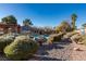 Community pool area with adjacent clubhouse at 3514 Old Course St, Las Vegas, NV 89122