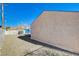 Spacious backyard with gravel and a view of the house's side at 4524 Fulton Pl, Las Vegas, NV 89107