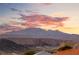 Scenic view of mountains at sunset from backyard at 49 Vista Outlook St, Henderson, NV 89011