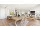 Dining area with wood table and chairs at 49 Vista Outlook St, Henderson, NV 89011