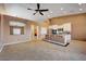 Spacious kitchen with an island, stainless steel appliances and lots of light at 5908 Aqua Verde St, North Las Vegas, NV 89031