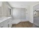 Modern bathroom with large walk-in shower at 5912 Royal Castle Ln, Las Vegas, NV 89130