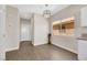 Bright dining area with hardwood floors and view to backyard at 5912 Royal Castle Ln, Las Vegas, NV 89130