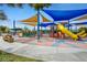 Playground with shade structures and slides at 7933 Decker Canyon Dr # 101, Las Vegas, NV 89128