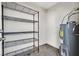 Storage room with wire shelving and water heater at 7933 Decker Canyon Dr # 101, Las Vegas, NV 89128