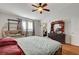 Main bedroom with ensuite bathroom access and wood floors at 8113 Hercules Dr, Las Vegas, NV 89128