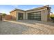 Spacious two-car garage with modern glass paneled doors at 8535 Black Brush Ln, Las Vegas, NV 89131